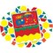 Barker Creek Learning Magnets - Kidshapes Pattern Blocks, 108 Magnetic pieces/Package 2300 - alternate 1